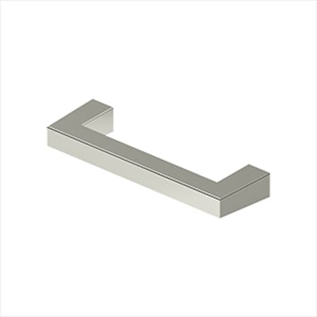 Deltana Modern Square Bar Cabinet Pull 3-1/2" Center To Center Bright Nickel SBP35U14