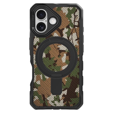 Itskins Supreme_r Stand Nylon Magsafe Case For Apple Iphone 17 - Camouflage Green AP7N-FONYL-CAMG