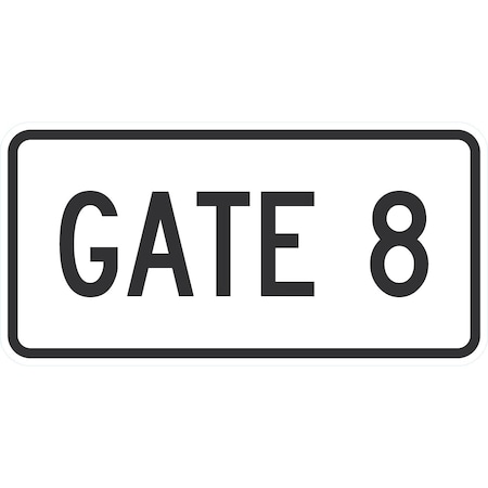 Lyle Gate 8, 24x12, Non-Reflective, White G-11703-NA_24x12