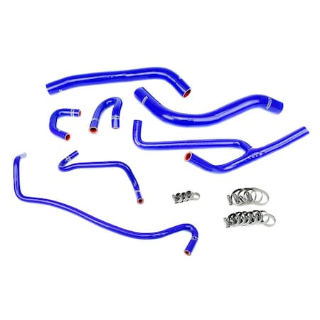 Hps Performance High Temp Reinforced Silicone Radiator and Heater Coolant Hose Kit, Blue,  57-1506-BLUE