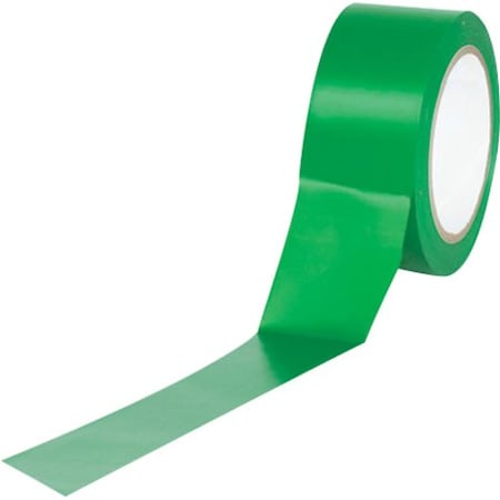 Partners Brand Tape Logic Solid Vinyl Safety Tape, 6.0 Mil, 2" x 36 yds., Green, PK24 T9236G