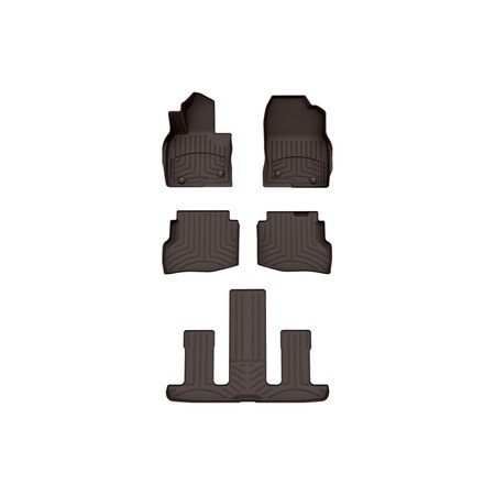 Weathertech Cocoa, Front and Rear and Rear FloorLiner HP 47972-1-4-5IM