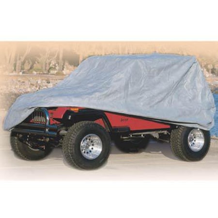 Smittybilt 7683 CJ5/CJ7; 8706 WRANGLER YJ/TJ/LJ FULL CLIMATE JEEP COVER W/STORAGE BAG; GRAY 803