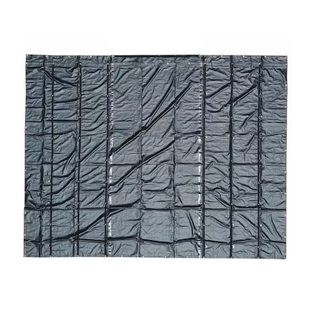 Mytee Products 24 ft x 30 ft Flatbed Truck Tarps Heavy Duty Steel Machinery Tarp - Black ST24-30