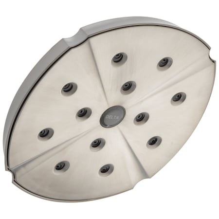 Delta Universal Showering Components H2Okinetic Single-Setting Raincan Shower Head In Stainless RP61274SS