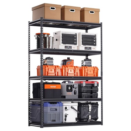 Vevor Storage Shelves, 2000 lbs, 5 Tier Garage Storage Shelving, 18"D x 36"W x 72"H Adjustable Metal Shelves 367ZVVUXV0