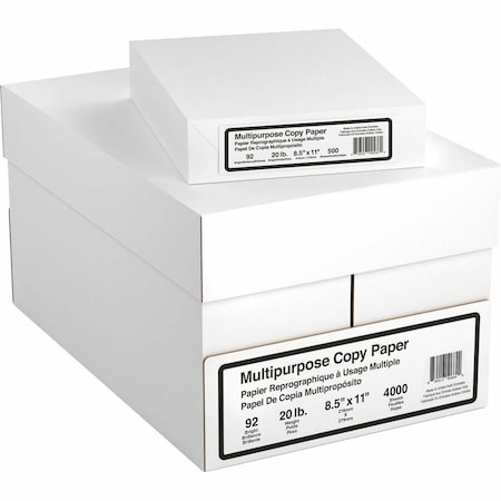 Dse 8 Ream Multipurpose Copy Paper - 4000 Sheets - 92 Brightness - Letter - 8 1/2in x 11in - 20 lb, 8PK EC8511-8RM