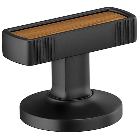 Brizo Kintsu Widespread Lavatory Handle Kit with Wood Insert HI5306-BLWD