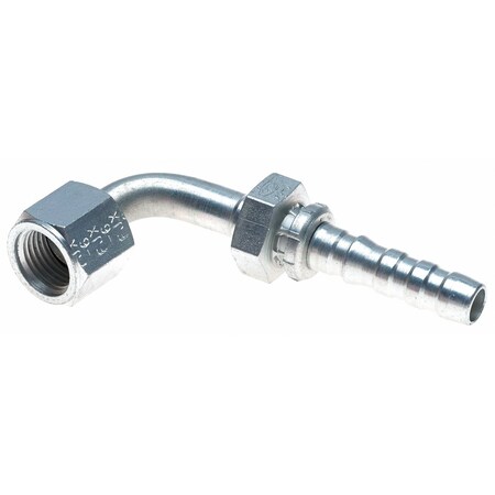 Gates Female JIC 37 Flare Swivel - 90 Bent Tube GlobalSpiral G20181-0808