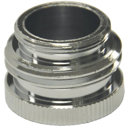 Danco Hose Aerator Adapter, 556427 x 34 x 556427 in, MaleGHTM x Female, Brass, Chrome Plated 10509