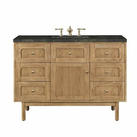 James Martin Vanities Laurent 48" Single Vanity, Light Natural Oak, w/ 3 CM Phantome Eclos Top 545-V48-LNO-3PHT