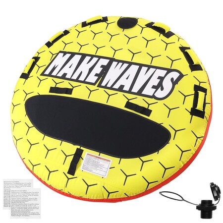 Vevor Towable Tubes for Boating 2-Person Inflatable Boating Towables with 2 Cockpits SS-1007