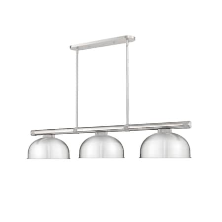 Z-Lite Vanguard Brushed Nickel 3 Light Billiard 3050-3BN-D13BN