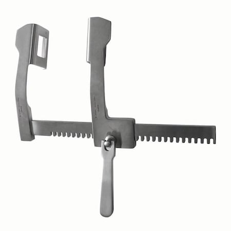 Jorgensen Laboratories Finochietto rib spreader, 8", 65mmx48mm J0242Q