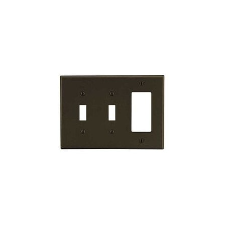 Hubbell 2-Gang Duplex/Toggle Combination Wallplate, White P226