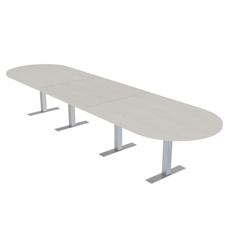 Skutchi Designs 16 Person Conference Table With Power Unit | 16' Racetrack Table | Harmony Series HAR-RAC-48X192-T-K458-NA