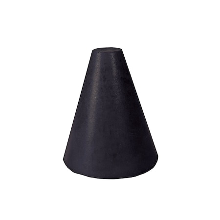 Dedeco RBR ABRASIVE CONE, TPR 1" X 3/4", 1/4" BLK CRS S/C 1/UNIT 0072