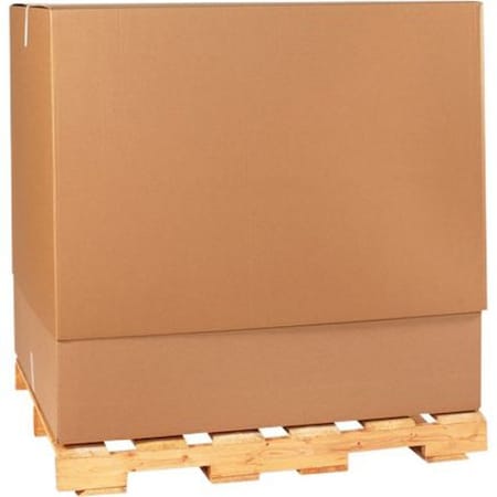 Partners Brand 47 1/4 in x 39 1/2 in x 25 in Telescopic Box, Kraft, Corrugate, Single Wall, 32 ECT, 5 PK TELEBTM