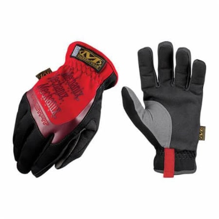 Mechanix Wear General Purpose Gloves, Work, Full Finger/Keystone Thumb Style, Large, Size 10, Red MFF-02-010