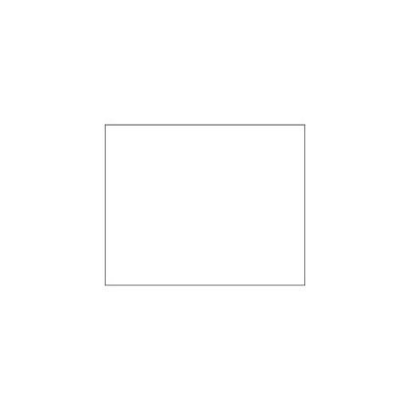 Bubblefast 8 x 10'' - White Block Out Labels BFDL1385W