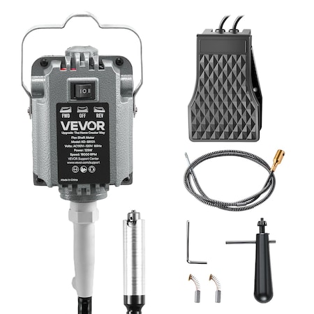 Vevor Flex Shaft Grinder 125W 18000RPM Flex Shaft Rotary Tool Foot Pedal Control KD-SR131