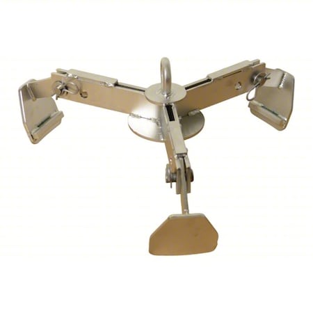 Wesco Hoist Mounted Drum Lifter, Steel, Poly 240062