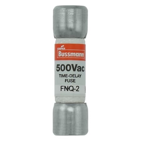 Eaton Bussmann Fuse, Time-delay, 2.5 A, Non-indicating, 10 kAIC at 500 Vac, 500 V, 10PK FNQ-2-1/2