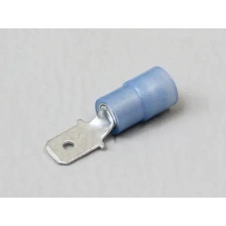 Nichifu Half-Insulated Disconnect Terminals, Extra Copper Sleeve, Male, AWG 14 TMDEN 480520-M-BCL