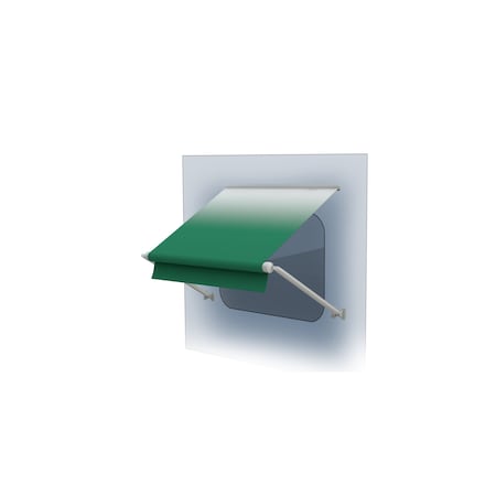 Lippert 13FT XL WINDOW AWNING ROLLER, GREEN FADE, WHITE WG V000345088