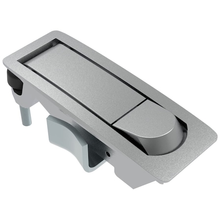 Southco Compression Latch, No Restriction, Raised Trigger, Not sealed, Zinc Alloy, Chrome Plated, Textured C2-32-11