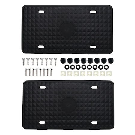 Performance Tool Silicone License Plate Frame, Rust Proof, Weather Proof, Drainage Slits W1295