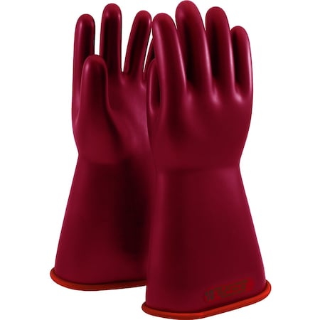 Novax Class 0 Rubber Insulating Glove with Straight Cuff, 14" 153-0-14/9