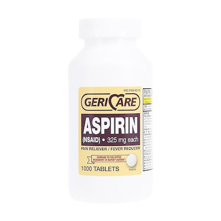 Geri-Care Aspirin Tablets 325mg, 1000PK 4080254
