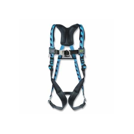 Miller AirCore, Full-Body Harness, Back, Front, Side D-Rings, XS, Blue 493-ACF-QCDXSB