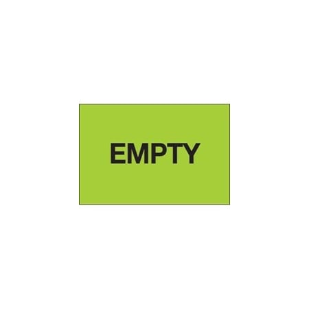 Bubblefast 2 x 3'' - ''Empty'' Fluorescent Green Labels BFDL1145