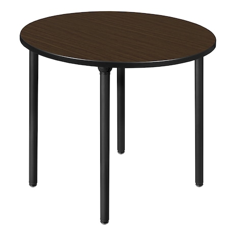 Regency Round Kee Medium Breakroom Table, 42 in W, 42 in L, Neo Walnut TBF42RNDNWBK