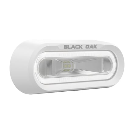Black Oak Led Black Oak Low Pro Off Road Spreader Light - Bracket Mount - White Housing - White LED MLPS-W