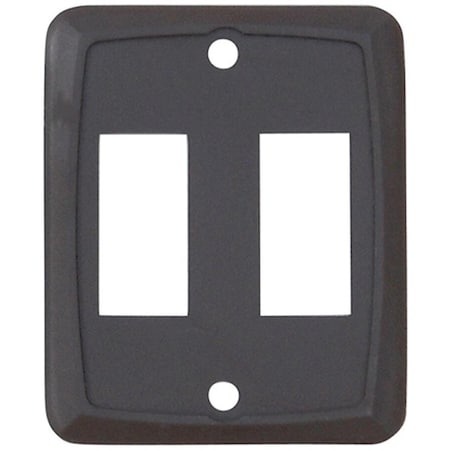 Bookazine Double Switch Face Plate Cover, Brown TI3719751