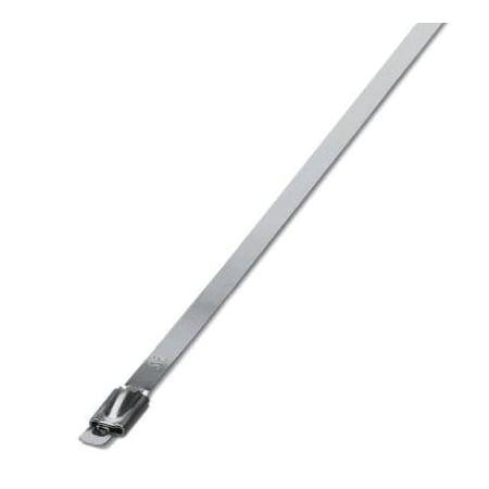 Phoenix Contact Cable Tie, 679 mm L, Silver, 316 Stainless Steel, 890 N Strength 3240825