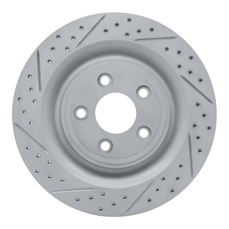 Dynamic Friction Co DFC Geoperformance Rotor - Drilled and Slotted 830-20018L