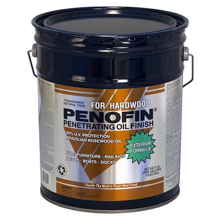 Exotic Hardwood 5 Gal Natural Penetrating Wood Finish 550-VOC F5XHW5G