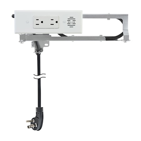 Docking Drawer Electrical Outlet 2 AC White 15 Amps for Drawers 1514-160W
