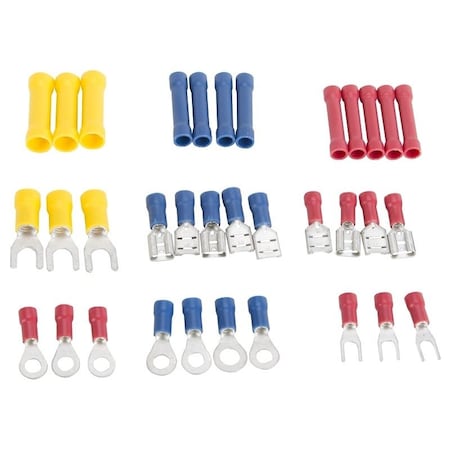 Prosource Electrical Connectors Wire Cap Set, Plastic, For: 22 to 10 AWG Solid/Standard Wire, 40 -Piece CP-403L