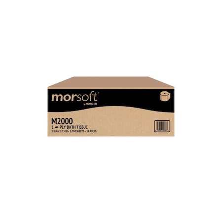 Morcon Core White Bath Tissue 0.875in, 3, PK24 M2000