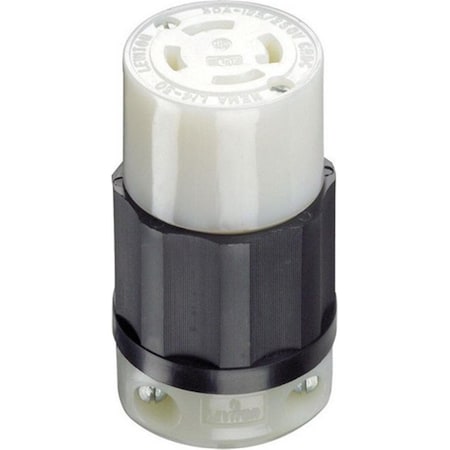 Ezgeneration Locking Connector, L14-3R, 30 A, 125/250V AC, Single Phase, 3 Pole, Screw Terminals, Black, White EZ613105