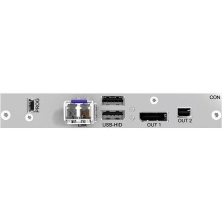 Black Box DKM DUAL HEAD DP1.1 & USB HID RX CARD - 1 FIBER, NON-CANCELABLE, NON-RETURNABL ACX2MR-DP11ATH-SM