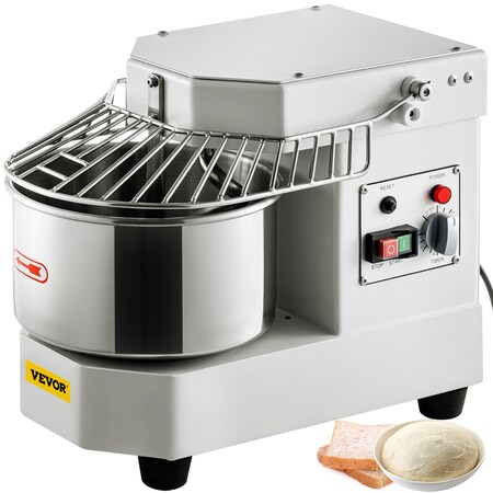 Vevor Commercial Dough Food Mixer Spiral Dough Mixer w/ 8.5Qt Stainless Steel Bowl BDM8