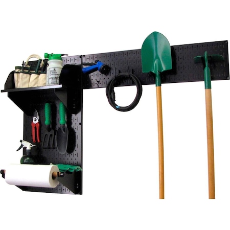 Wall Control Pegboard Garden Tool Board Organizer, Black - 48 x 32 x 9 in. B1296767