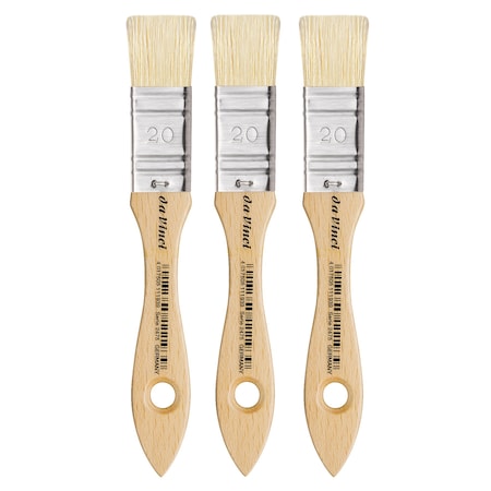 Da Vinci MAESTRO2 Mottler Brush, Natural Bristle, Acrylic & Oil, Flat, Series 2475, Size 20, 3PK VA-2475_20