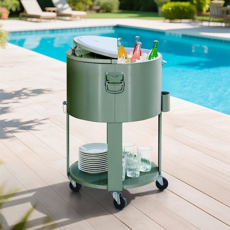 Sunjoy 60QT Tinley Patio Cooler Green A601010534